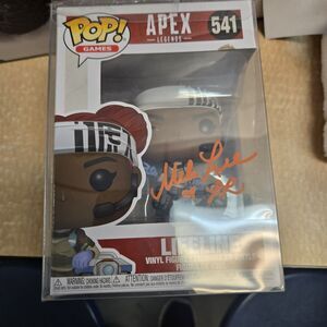 Mela Lee Apex Legends Lifeline #541 Signed VAULTED  Funko Pop JSA Certified Auto